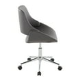 thumbnail image 7 of LumiSource Fabrico Office Chair in Chrome Metal, Grey PU color, 7 of 7