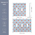 thumbnail image 2 of Yayeee Toggle Light Switch Wall Plate 2-Gang 4.56"x4.48" Decorative Outlet Cover, Light Blue Checkered Heart, 2 of 7