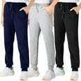 thumbnail image 1 of BIG ELEPHANT Pantalones Deportivos para Niños, Pantalones Deportivos de Algodón con Bolsillos y Cordón, Paquete de 3 (6-15 Años), 1 of 8