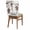 Brown Ivory, variant on Sweet Home Chair Back Covers, Western Stars Bird Houses White Wood Plank Removable Chair Covers for Dining Chairs Set of 6, Washable Chairs Slipcovers Back Seat Protector for Wedding Party 19"x20"