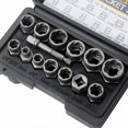 thumbnail image 5 of 3/8" Locking Wheel Nut Remover Tool Set Stud Bolt Impact Twist Socket Extractor, 5 of 5