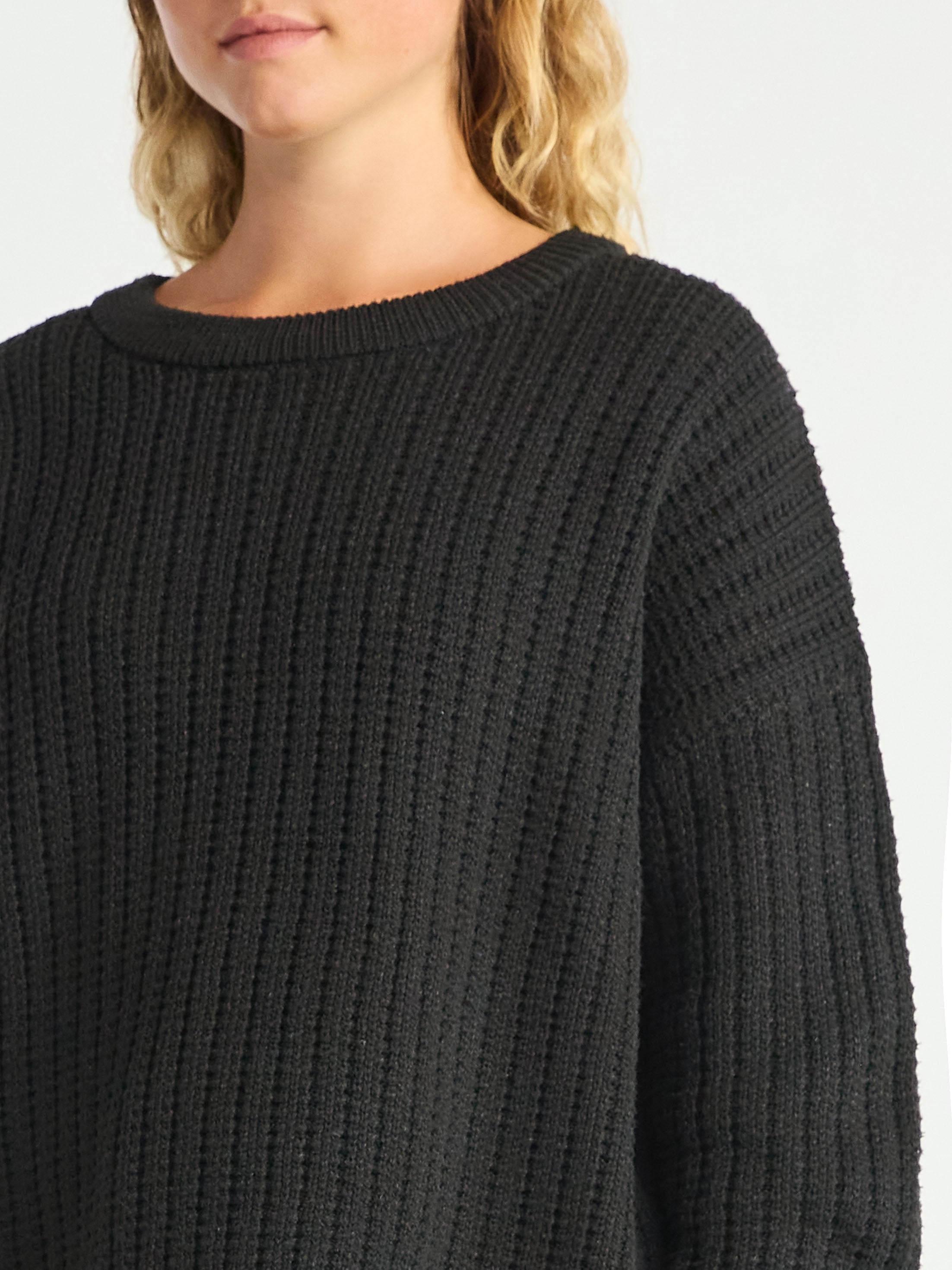 Time and Tru Women's and Women’s Plus Textured Stitch Sweater, Midweight, Sizes XS-4X
