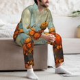 thumbnail image 6 of Halloween Costumes Mens Pajamas Set, halloween cute pumpkin (5) Halloween Pajamas Button Down Long Sleeve Loungewear Halloween Sleepwear Pjs sets for Men, 6 of 7