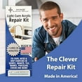 thumbnail image 2 of Clear - Upgraded Quartz Countertop Repair Kit - Granite Repair Kit - Chip Repair Kit for Quartz, Granite, Marble, Corian, Porcelain, Acrylic, Edge Chips and more - HIMG Surface Repair, 2 of 9