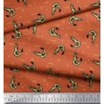 thumbnail image 3 of Soimoi Georgette Viscose Fabric Circle,Dot & Prawns Ocean Print Fabric by Yard 42 Inch Wide, 3 of 3
