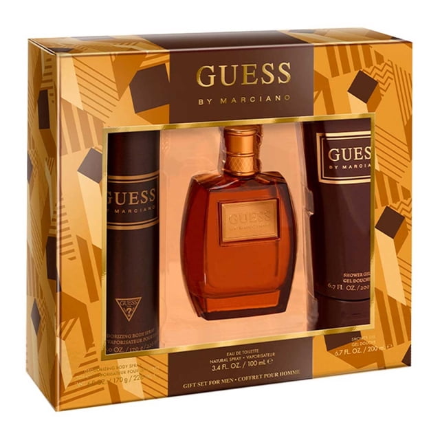 Fragancia Guess by Marciano 3 pzs Hombre Spray EDT 3.4oz Gel de ducha 6.7oz Desodorante 6.0oz