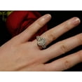 thumbnail image 3 of 2.10Ct Oval Cut Simulated Diamond 14k White Gold Plated Women's Halo Engagement Ring, 3 of 4
