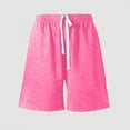 thumbnail image 2 of Womens Sweat Shorts Comfy Casual Lounge Drawstring Elastic Waist Short Pants Summer Athletic Sweatpants with Pocket 2024, 2 of 5