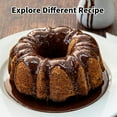 thumbnail image 5 of Juego de 2 Moldes para Pastel tipo Bundt de 9.5 pulgadas Antiadherentes de Acero al Carbono Extra Resistente con Tubo Central Ideales para Pound Cake Flan Chocoflan y Gelatina, 5 of 5