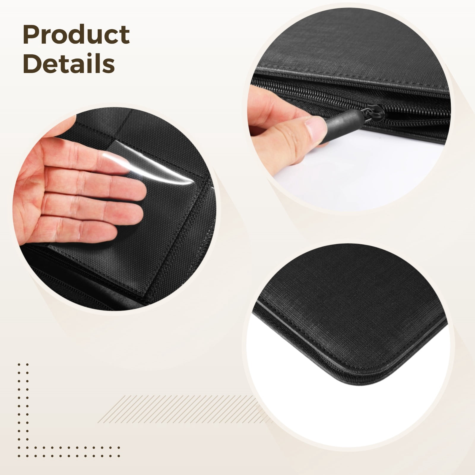 TCG Binder 12 Pocket, Trading Card Binder Side Loading, Card Holder Binder for 480 Cards, Quality PU Leather, Compatible with Various Card Games