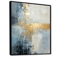 thumbnail image 2 of Designart "Gilded Winter Serenity II" Winter Landscape Floater Framed Canvas Art Print, 2 of 5