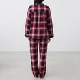 thumbnail image 5 of Sokhug Women's Petite Flannel Button Down Pajama Set Petite Size Cotton Pjs, 5 of 6