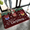 thumbnail image 1 of Tapis de Porte Extérieur en Caoutchouc Robuste, Élégant Élan de Noël Rétro Cônes de Pe Rêveurs Flocons de Neige d'Automne Tapis de Bienvenue Profil Bas Absorbant Résistant à la Saleté pour Zones d'Activités, 1 of 6