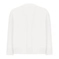 thumbnail image 4 of Ediodpoh Cardigan for Women Lightweight Lace Crochet Cardigan 3/4 Sleeve Short Knit Shawl Top Hollow Out White L, 4 of 5