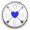 Blue, variant on Snap Jewelry 18MM Love Heart Arrows Ginger Charm in Brown