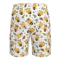 thumbnail image 6 of Naloa Bee and Flowers Men's Beach Shorts, Surfing shorts, Swim trunks, Quick Dry Swim Trunks for Surfing Beach Fun - X-Large, 6 of 9
