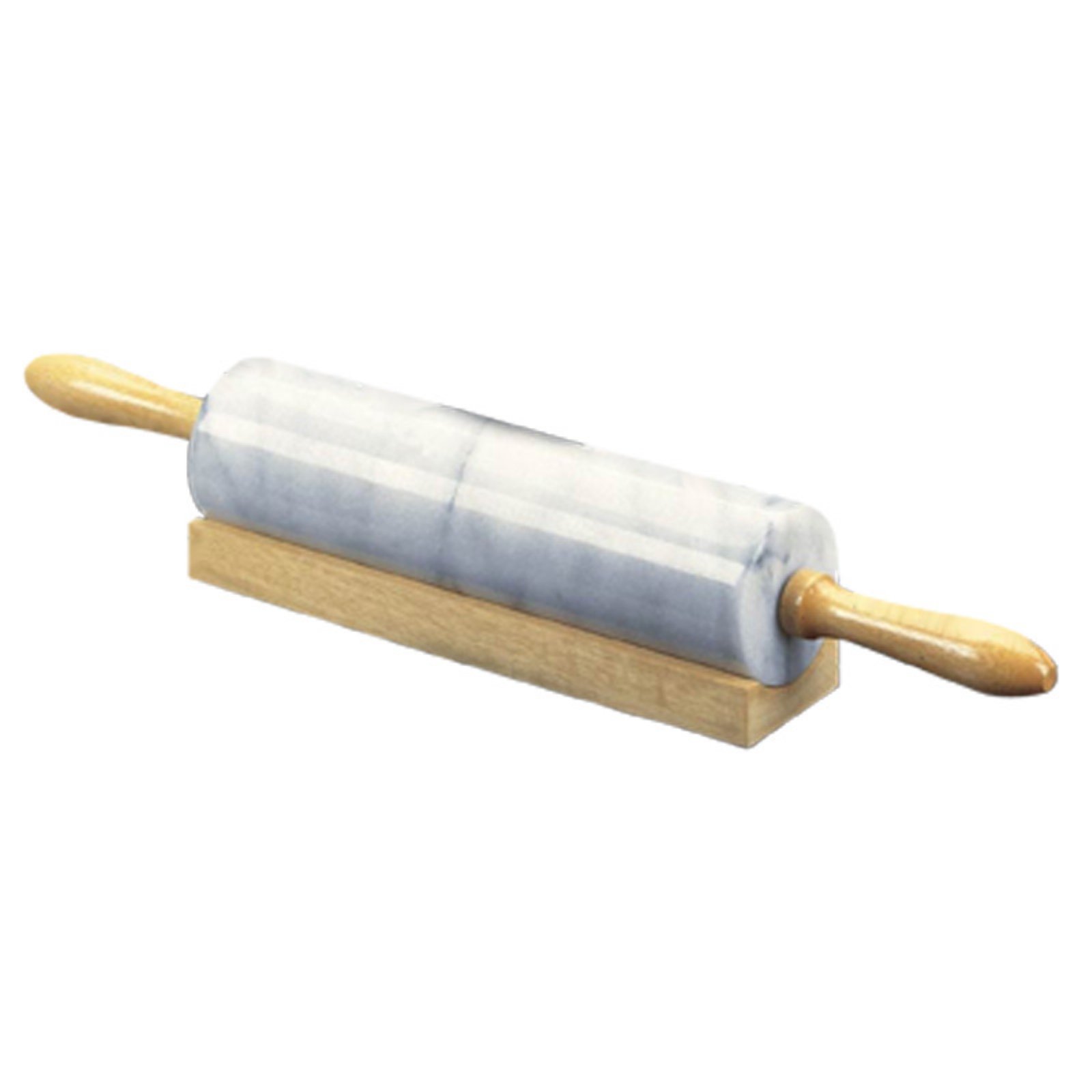 Creative Home White Marble Rolling Pin with Cradle
