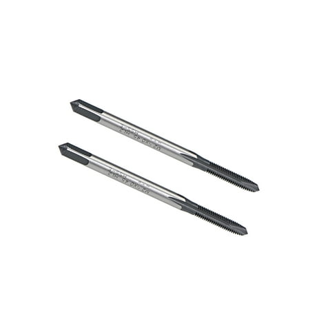 

M2.5 x 0.45 Spiral Point Threading Tap H2 Tolerance High Speed Steel TICN Coated Round Shank with Square End 2pcs