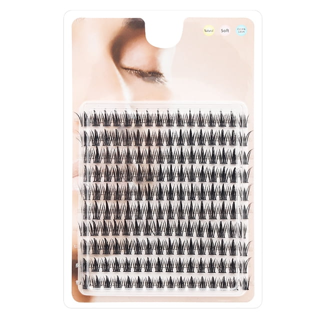 DIY Lash Extension Kit at Home, 100pcs Eyelash Extension Kit Individual Lashes Kit Lash Clusters D Curl Wispy Lash Kit Eyelash Kit