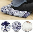 thumbnail image 6 of 22 Inch Square Meditation Pillow, Dutch Velvet Boho Floor Cushion for Yoga and Reading, 6 of 7