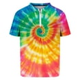 thumbnail image 4 of QUINDOS Short Sleeve Shirts for Men Polo Collared Casual Shirts Golf Sports Tie Dye Workout Loose T-shirts, 4 of 4