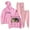 Pink, variant on Kota The Friend No Rap On Sunday Tour Hoodie Pants Two Piece Set Sweatshirts+Sweatpants Women Men's Set