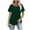 Army Green, variant on Product Category Women's T-Shirts - Wom T Shirts Short Sleeve Pleated Dressy Casual Neck Summer Tops Blouses