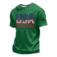 thumbnail image 4 of LWavelet 4th of July Men's T-Shirt American Flag Patriotic Tee Independence Day Short Sleeve Tee Top, 4 of 5
