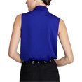 thumbnail image 2 of Rachel Roy Blusa con cuello anudado para mujer, azul, grande, 2 of 2