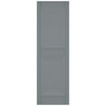 thumbnail image 5 of Ekena Millwork 14 3/4"W x 56"H Mid-America Vinyl, TailorMade Two Equal Panels, Raised Panel Shutters, w/Installation Shutter-Lok's (Per Pair), 945 - Platinum, 5 of 12