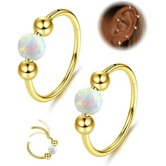 Cartilage Hoop Tragus Earrings Hoop Big Hinged Cartilage Earring