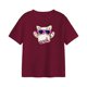 thumbnail image 3 of Camiseta para Mujer Camiseta Básica Ropa Cómoda Tops Elegantes De Manga Corta Tops De Verano para Vacaciones Compras Mochilero Oficina Rojo Yinane Camiseta para mujer, 3 of 8