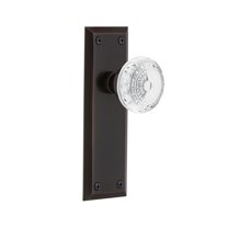 Nostalgic Warehouse Nykcme_Sd_Nk Vintage Crystal Meadows Single Dummy Door Knob - Bronze