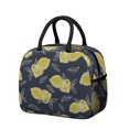 thumbnail image 1 of Modern Lemon Print Lunch Bag – Fresh Yellow Fruit Pattern, Portable Insulated Cooler Tote for School, 1 of 1