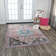 thumbnail image 3 of Alora Decor Morocco 8'10"x11'10" Blue/Gray/Cream/Rust/Gold Power-Loomed Area Rug, 3 of 5