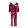 thumbnail image 5 of Christmas Family Pajamas Matching Sets Christmas Pjs Long Sleeve Button down Sleepwaear Holiday Top and Pants 2 Piece Set Christmas Pajamas Set Family, 5 of 6