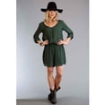 thumbnail image 2 of Stetson Ladies Solid Olive Woven Twill Romper Solid Rayon Twill Romp M, 0592, 2 of 3