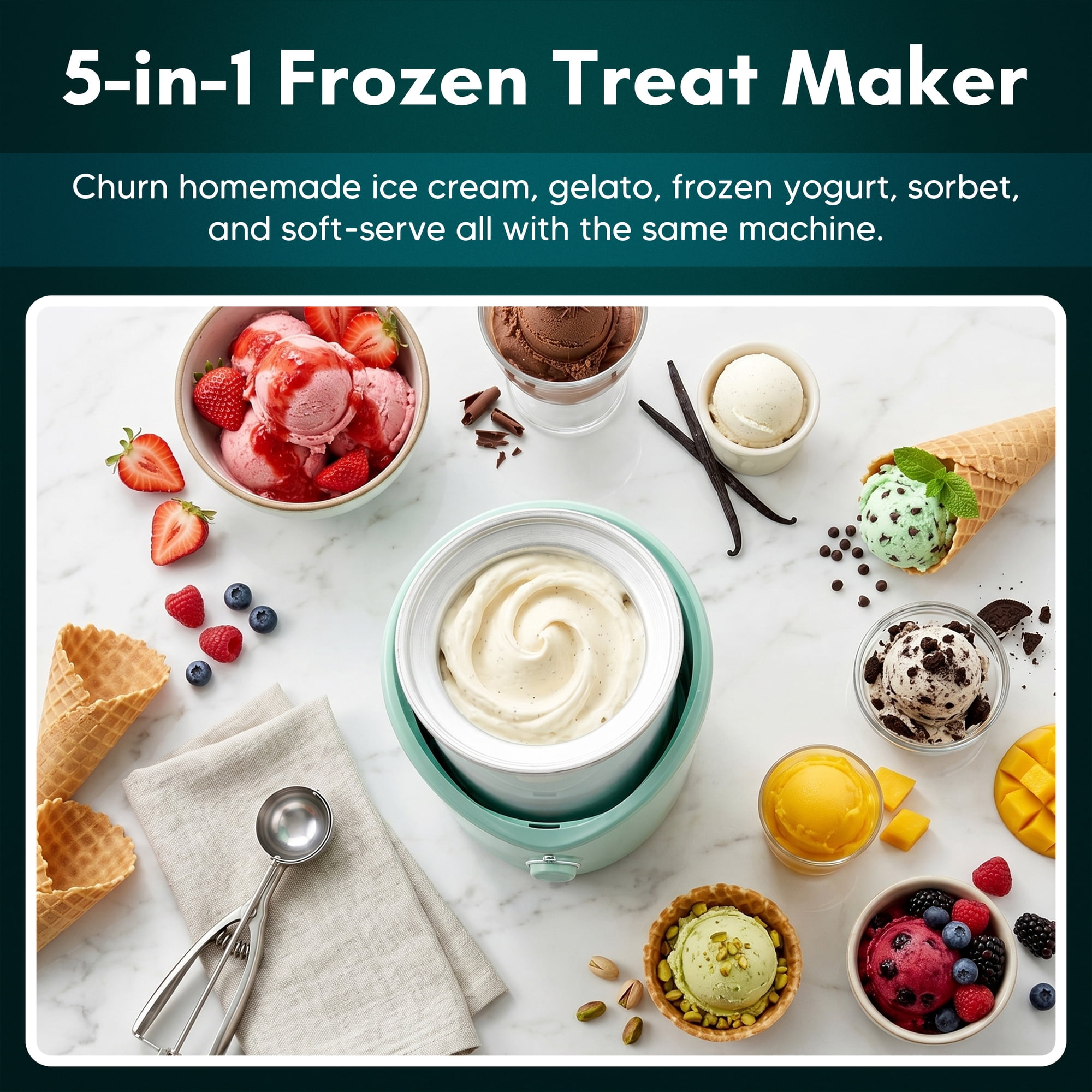 Elite Cuisine EIML0062 2qt Ice Cream Maker