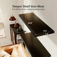thumbnail image 2 of 2pcs/set 24" Wall Mounted Wood Floating Shelves Storage Shelving for Livingroom Bedroom, 2 of 8