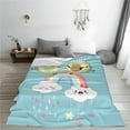 thumbnail image 4 of Green Blue Avocado Blanket Gifts for Kids Girls Rainbow Star Cloud Print Bedroom Birthday Decorations Christmas Sugar Decor Soft Plush 50"x40" Travel Picnic All Season Colorful Friend Forever, 4 of 6
