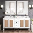 thumbnail image 3 of James Martin Vanities E444-V72-GW-1WZ Addison 72" Double Basin Wood Vanity Set - White, 3 of 3