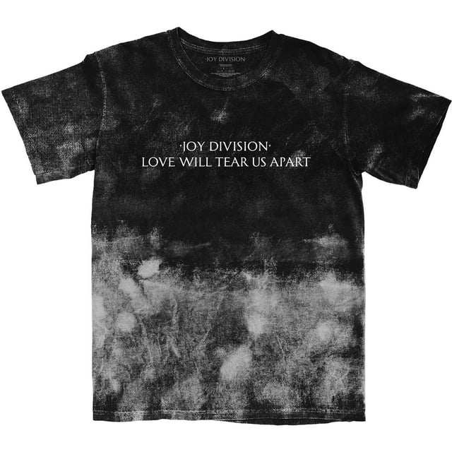 Joy Division - Camiseta Love Will Tear Us Apart Teñida con Nudos para Adultos Unisex (Negro)
