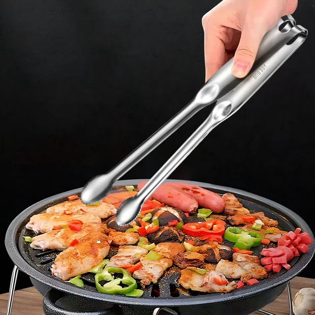 Pinces Alimentaires en Acier Inoxydable Pinces de Barbecue d'Extérieur Pinces de Cuisson pour Pain Pinces pour Rôtir le Steak