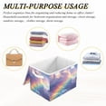 thumbnail image 7 of Storage Box With Lid 16.5x12.6x11.8In Foldable Stacked Household Storage Box Colorful Sky, 7 of 7