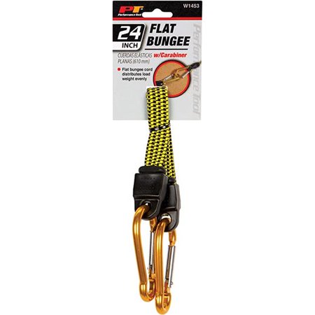 

Performance Tool PRTW1453 24 in. Flat Bungee Cord with Carabiner