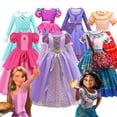 thumbnail image 2 of Disfraz de Rapunzel de Disney para niña, vestido de princesa de manga larga, fiesta de cumpleaños de lujo, Encanto, Mirabel, Isabela, Cosplay, 2 of 5