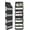 Black, variant on LazySpin Over the Door Organizer, Stuffed Animal Storage with Clear PVC Windows, Door Organizer Hanging