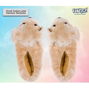 Silver Lilly Golden Retriever Dog Slippers - Animal Slippers Novelty House Shoe (Gold, Medium)