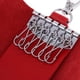 thumbnail image 3 of Llavero de piel de moda con gancho para llaves y candado para la cintura - Rojo,, 3 of 9