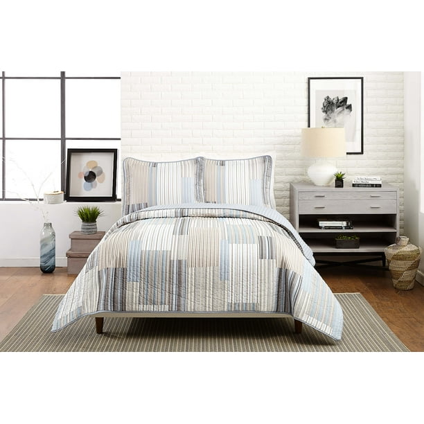 Mainstays Stripe Quilt, Full/Queen